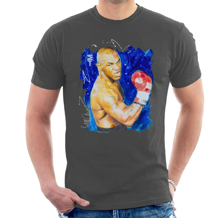 Sidney Maurer Original Portrait Of Mike Tyson Mens T-Shirt - Mens T-Shirt