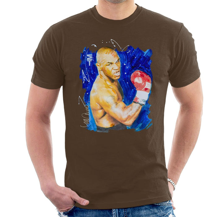 Sidney Maurer Original Portrait Of Mike Tyson Mens T-Shirt - Mens T-Shirt