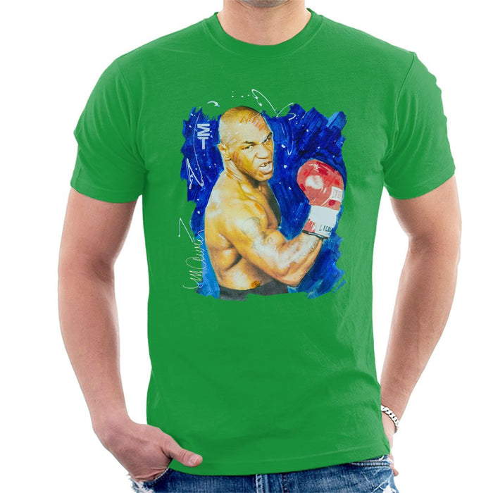 Sidney Maurer Original Portrait Of Mike Tyson Mens T-Shirt - Mens T-Shirt