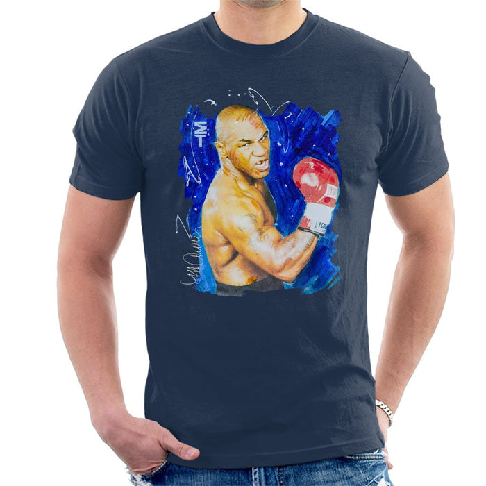 Sidney Maurer Original Portrait Of Mike Tyson Mens T-Shirt - Mens T-Shirt