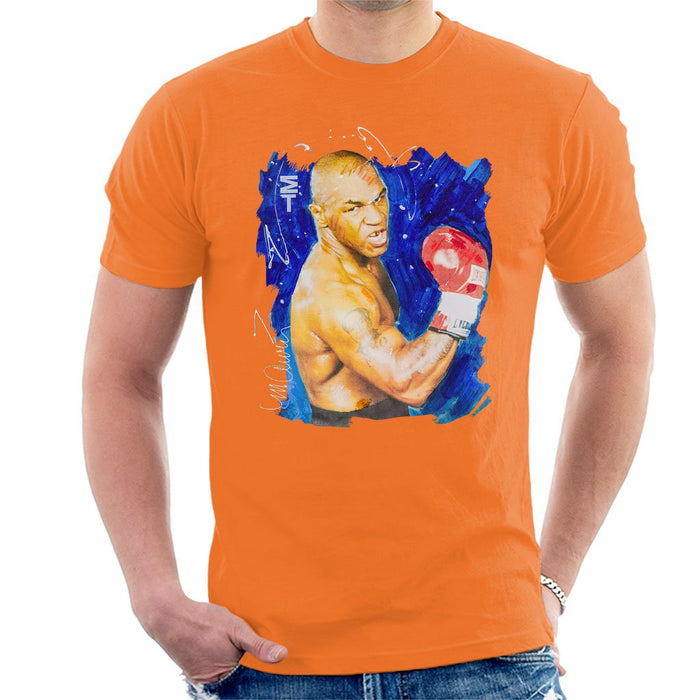 Sidney Maurer Original Portrait Of Mike Tyson Mens T-Shirt - Mens T-Shirt