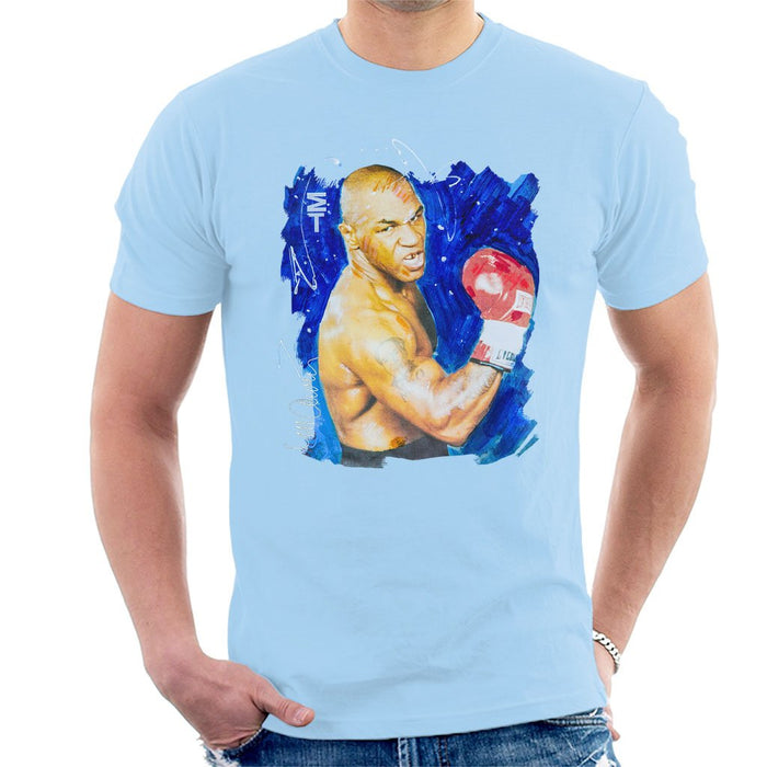 Sidney Maurer Original Portrait Of Mike Tyson Mens T-Shirt - Mens T-Shirt