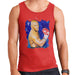 Sidney Maurer Original Portrait Of Mike Tyson Mens Vest - Small / Red - Mens Vest