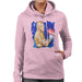 Sidney Maurer Original Portrait Of Mike Tyson Womens Hooded Sweatshirt - Small / Light Pink - Womens Hooded Sweatshirt