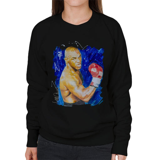 Sidney Maurer Original Portrait Of Mike Tyson Womens Sweatshirt - Womens Sweatshirt