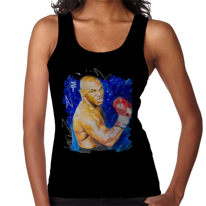 Sidney Maurer Original Portrait Of Mike Tyson Womens Vest - Womens Vest