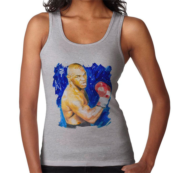 Sidney Maurer Original Portrait Of Mike Tyson Womens Vest - Womens Vest