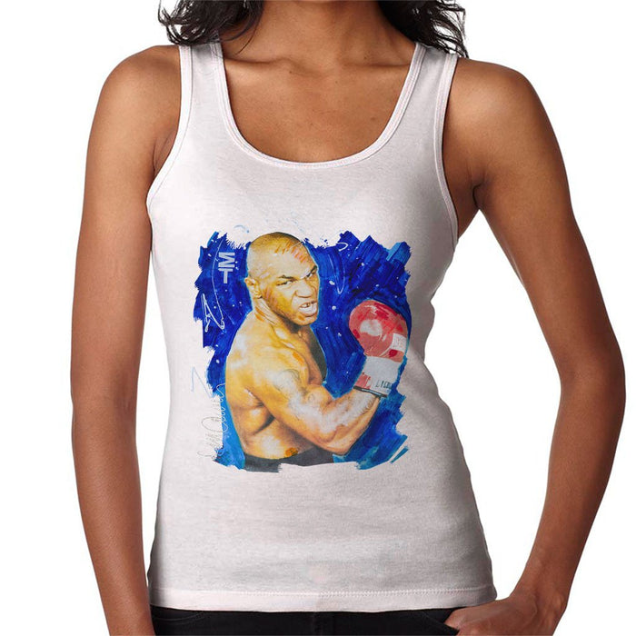 Sidney Maurer Original Portrait Of Mike Tyson Womens Vest - Womens Vest