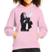 Sidney Maurer Original Portrait Of Michael Jackson White Glove Kids Hooded Sweatshirt - X-Small (3-4 yrs) / Light Pink - Kids Boys Hooded