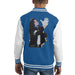 Sidney Maurer Original Portrait Of Michael Jackson White Glove Kids Varsity Jacket - X-Small (3-4 yrs) / Royal/White - Kids Boys Varsity