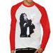 Sidney Maurer Original Portrait Of Michael Jackson White Glove Mens Baseball Long Sleeved T-Shirt - Mens Baseball Long Sleeved T-Shirt