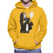 Sidney Maurer Original Portrait Of Michael Jackson White Glove Mens Hooded Sweatshirt - Small / Gold - Mens Hooded Sweatshirt