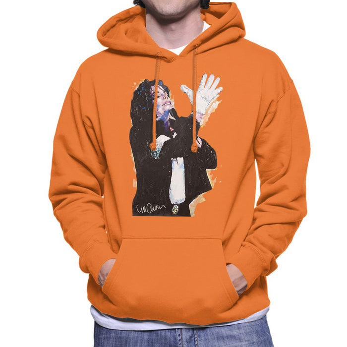 Sidney Maurer Original Portrait Of Michael Jackson White Glove Mens Hooded Sweatshirt - Mens Hooded Sweatshirt