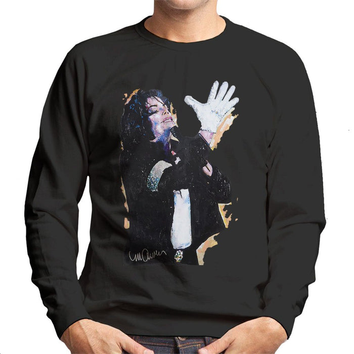 Sidney Maurer Original Portrait Of Michael Jackson White Glove Mens Sweatshirt - Mens Sweatshirt