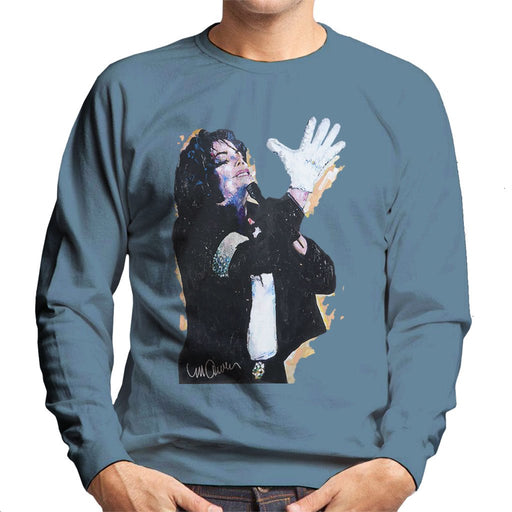 Sidney Maurer Original Portrait Of Michael Jackson White Glove Mens Sweatshirt - Mens Sweatshirt