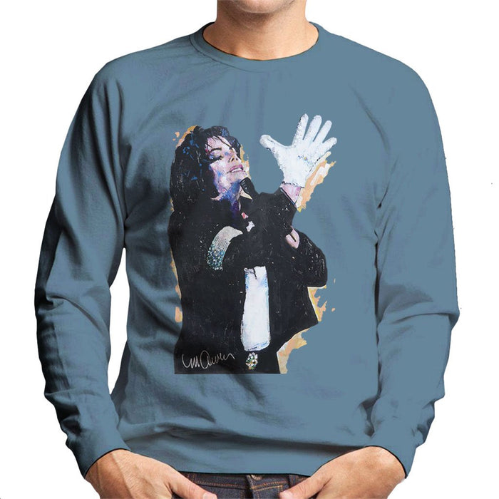 Sidney Maurer Original Portrait Of Michael Jackson White Glove Mens Sweatshirt - Mens Sweatshirt