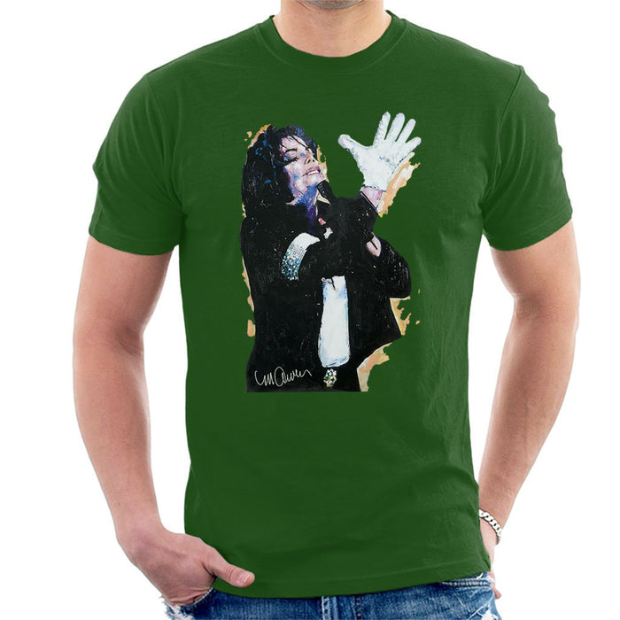 Sidney Maurer Original Portrait Of Michael Jackson White Glove Mens T-Shirt - Mens T-Shirt