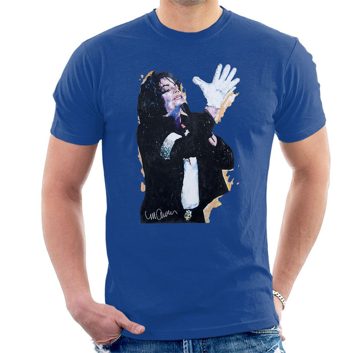 Sidney Maurer Original Portrait Of Michael Jackson White Glove Mens T-Shirt - Mens T-Shirt