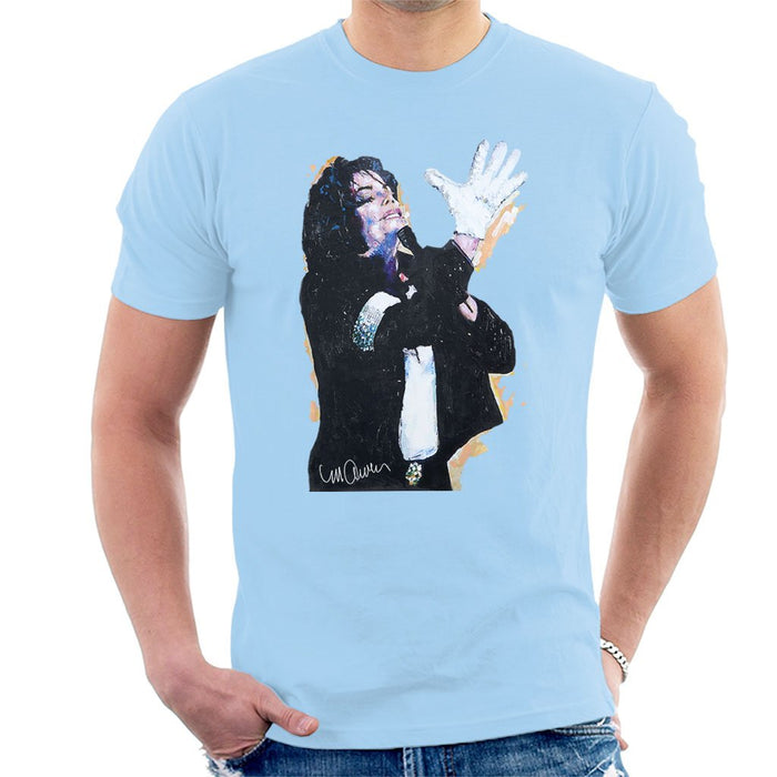 Sidney Maurer Original Portrait Of Michael Jackson White Glove Mens T-Shirt - Mens T-Shirt