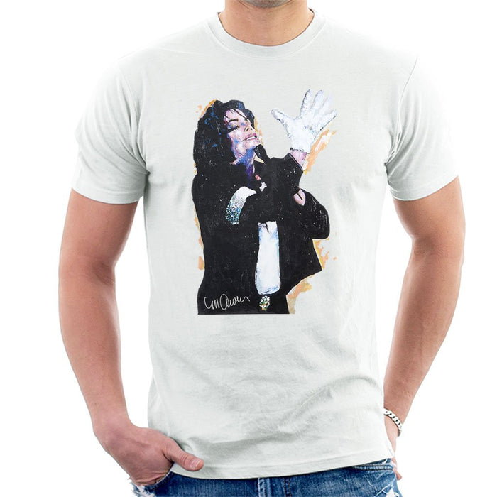 Sidney Maurer Original Portrait Of Michael Jackson White Glove Mens T-Shirt - Mens T-Shirt