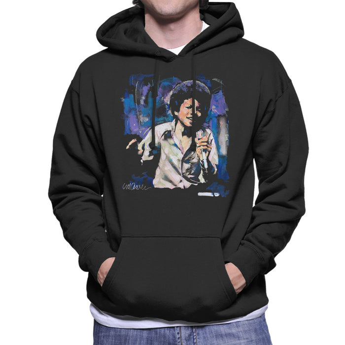 Sidney Maurer Original Portrait Of Young Michael Jackson Men's Hooded Sweatshirt
