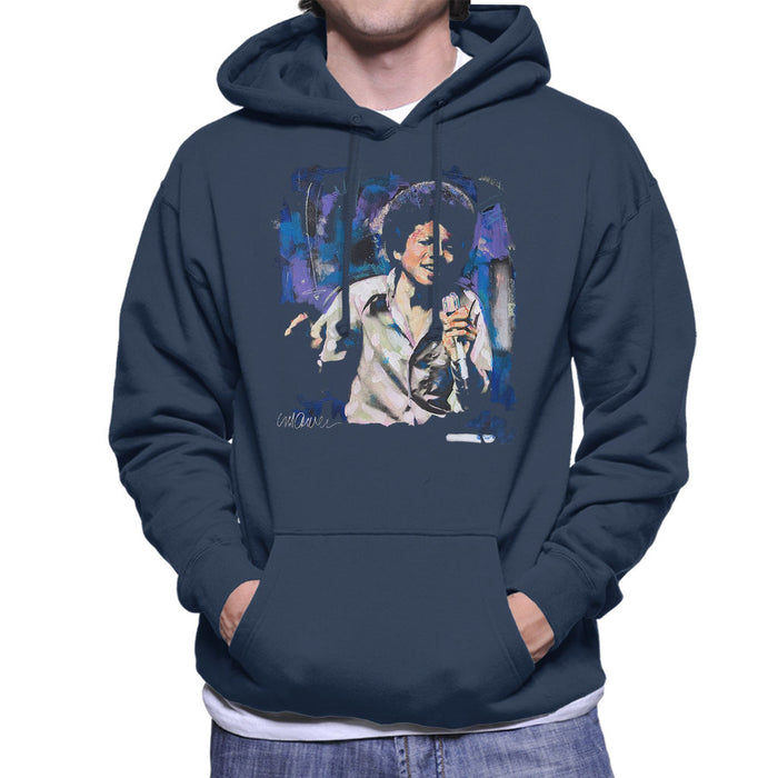 Sidney Maurer Original Portrait Of Young Michael Jackson Men's Hooded Sweatshirt