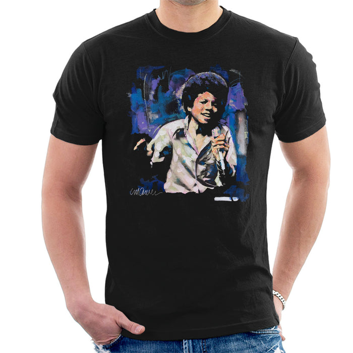 Sidney Maurer Original Portrait Of Young Michael Jackson Men's T-Shirt