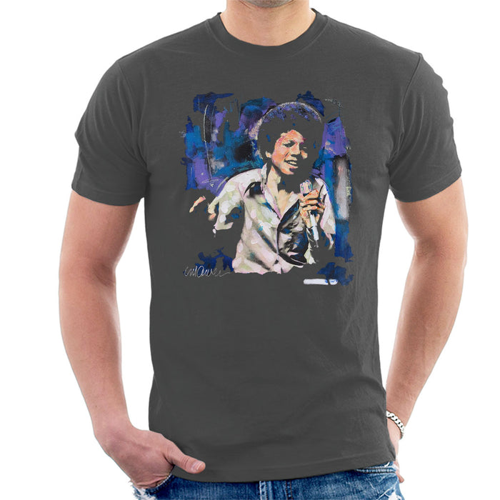 Sidney Maurer Original Portrait Of Young Michael Jackson Men's T-Shirt