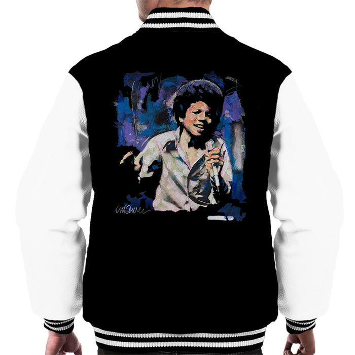Sidney Maurer Original Portrait Of Young Michael Jackson Men's Varsity Jacket