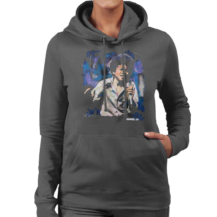 Sidney Maurer Original Portrait Of Young Michael Jackson Women's Hooded Sweatshirt