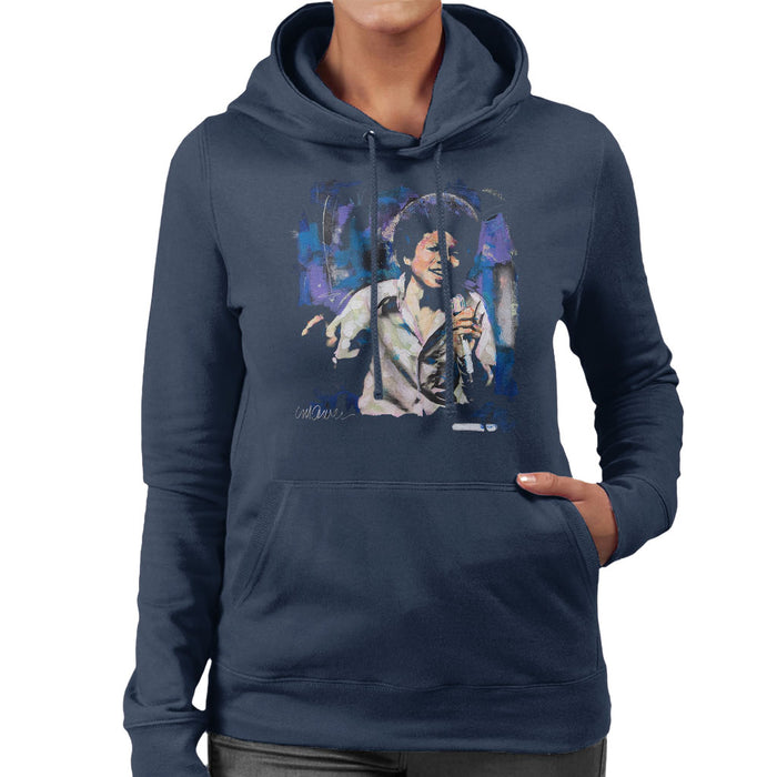 Sidney Maurer Original Portrait Of Young Michael Jackson Women's Hooded Sweatshirt