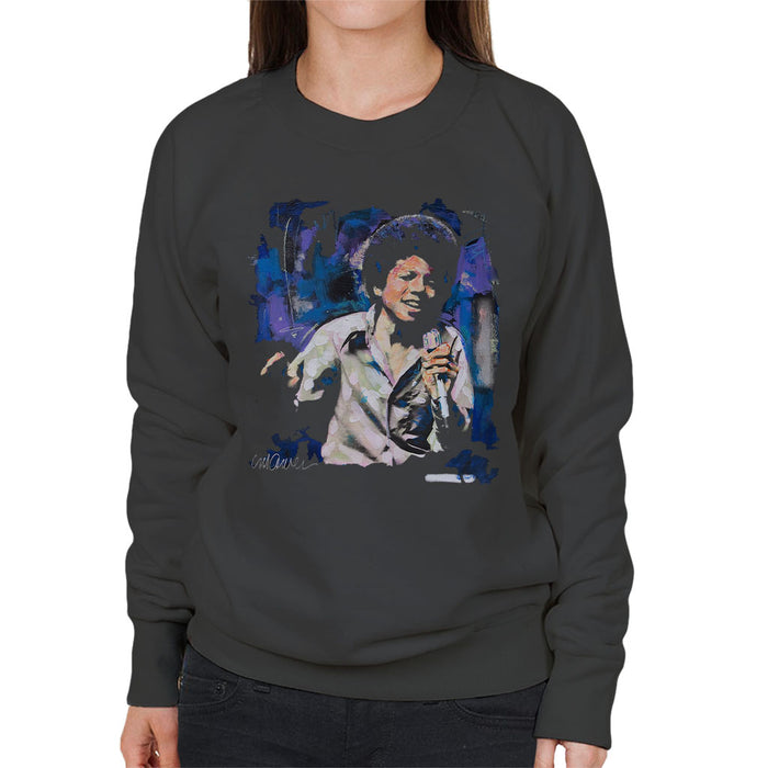 Sidney Maurer Original Portrait Of Young Michael Jackson Women's Sweatshirt