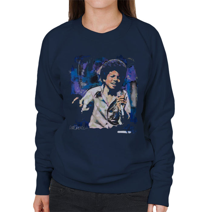 Sidney Maurer Original Portrait Of Young Michael Jackson Women's Sweatshirt