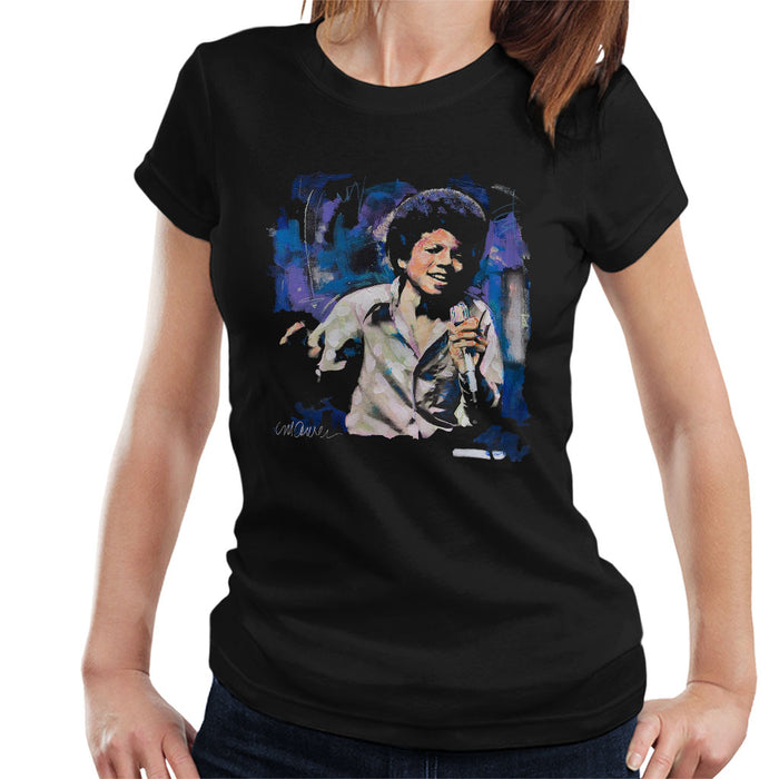 Sidney Maurer Original Portrait Of Young Michael Jackson Women's T-Shirt