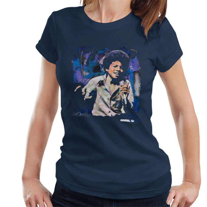 Sidney Maurer Original Portrait Of Young Michael Jackson Women's T-Shirt