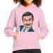 Sidney Maurer Original Portrait Of Mr Bean Rowan Atkinson Kids Hooded Sweatshirt - X-Small (3-4 yrs) / Light Pink - Kids Boys Hooded