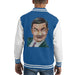 Sidney Maurer Original Portrait Of Mr Bean Rowan Atkinson Kids Varsity Jacket - X-Small (3-4 yrs) / Royal/White - Kids Boys Varsity Jacket