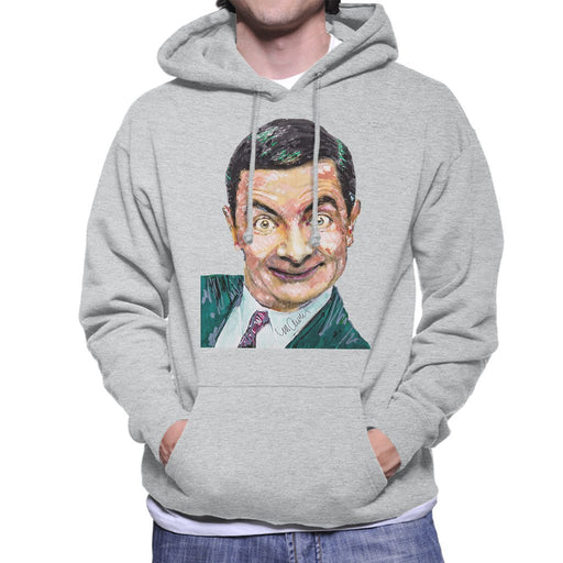 Sidney Maurer Original Portrait Of Mr Bean Rowan Atkinson Mens Hooded Sweatshirt - Mens Hooded Sweatshirt