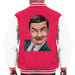 Sidney Maurer Original Portrait Of Mr Bean Rowan Atkinson Mens Varsity Jacket - Mens Varsity Jacket
