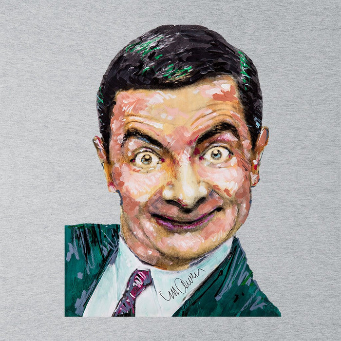 Sidney Maurer Original Portrait Of Mr Bean Rowan Atkinson Mens Varsity Jacket - Mens Varsity Jacket
