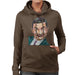 Sidney Maurer Original Portrait Of Mr Bean Rowan Atkinson Womens Hooded Sweatshirt - Womens Hooded Sweatshirt