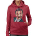 Sidney Maurer Original Portrait Of Mr Bean Rowan Atkinson Womens Hooded Sweatshirt - Womens Hooded Sweatshirt