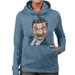 Sidney Maurer Original Portrait Of Mr Bean Rowan Atkinson Womens Hooded Sweatshirt - Womens Hooded Sweatshirt