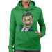 Sidney Maurer Original Portrait Of Mr Bean Rowan Atkinson Womens Hooded Sweatshirt - Womens Hooded Sweatshirt