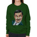 Sidney Maurer Original Portrait Of Mr Bean Rowan Atkinson Womens Sweatshirt - Womens Sweatshirt