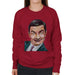 Sidney Maurer Original Portrait Of Mr Bean Rowan Atkinson Womens Sweatshirt - Womens Sweatshirt