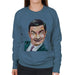 Sidney Maurer Original Portrait Of Mr Bean Rowan Atkinson Womens Sweatshirt - Womens Sweatshirt
