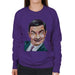 Sidney Maurer Original Portrait Of Mr Bean Rowan Atkinson Womens Sweatshirt - Womens Sweatshirt
