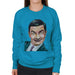 Sidney Maurer Original Portrait Of Mr Bean Rowan Atkinson Womens Sweatshirt - Womens Sweatshirt
