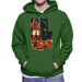Sidney Maurer Original Portrait Of Muhammad Ali Sonny Liston Knockout Mens Hooded Sweatshirt - Mens Hooded Sweatshirt